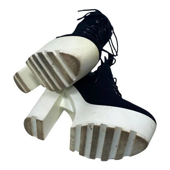 Wild Diva 15cm Super High Heel‎ Platform Motorcycle Sandal Buckle Open Toe Shoes - Picture 4 of 5